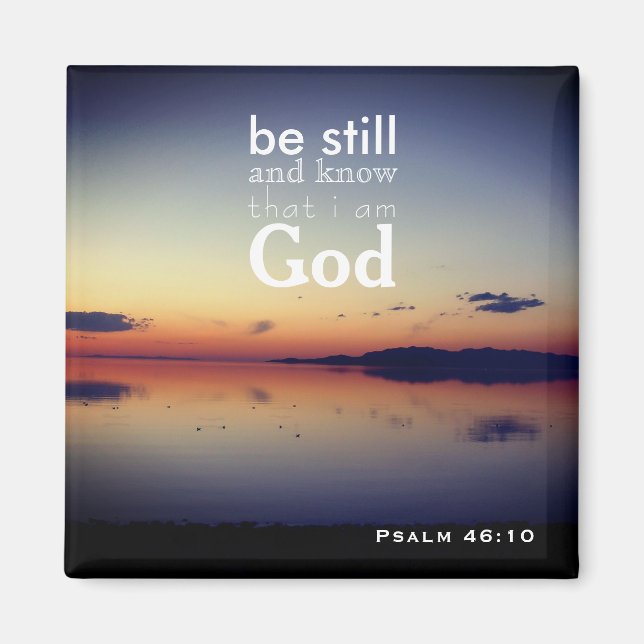 Imã Salm 46:10 "Be still" Excelente Salt Lake, Utah (Frente)