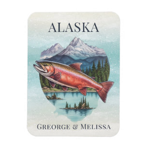 Ímã Salmão Alaska Cruise Ship Stateroom Magnet