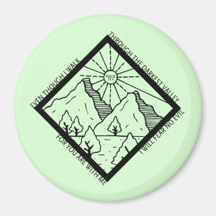 Imã Salmo 23 4 Medo Sem Bíblia Cristã Mau Verso