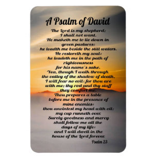 Ímã Salmo 23: Um Salmo de David