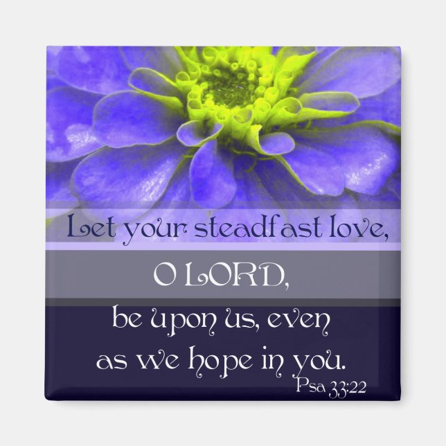 Imã Salmo 33:22 (Frente)