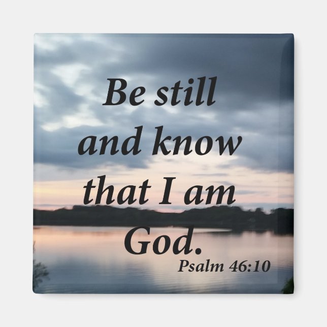 Imã Salmo 46:10 (Frente)