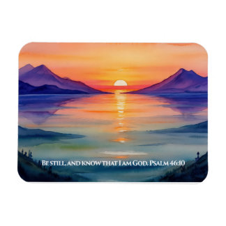 Ímã Salmo 46:10 Fique quieto, e saiba que eu sou Deus