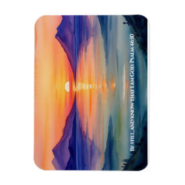 Ímã Salmo 46:10 Fique quieto, e saiba que eu sou Deus