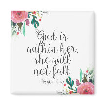 Salmo 46:5 Deus está dentro dela, Escritura de Bíb