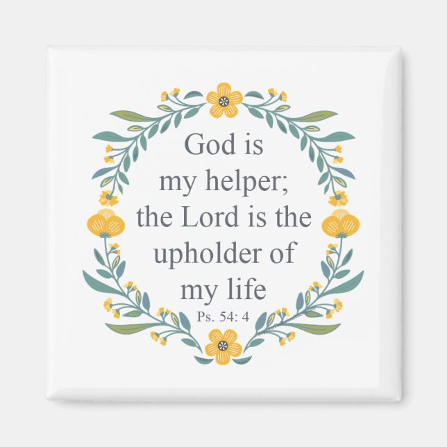 Imã Salmo 54:4 (Frente)