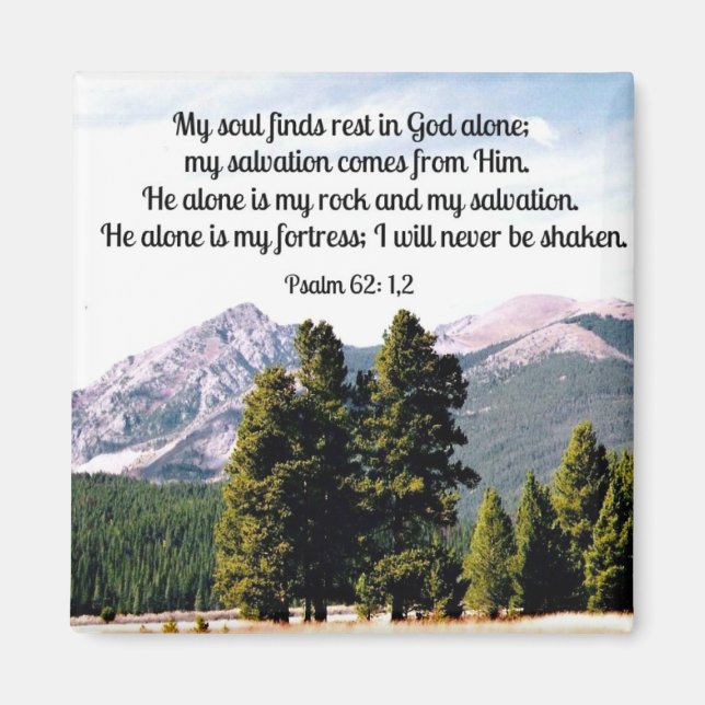 Imã Salmo 62:1,2 (Frente)