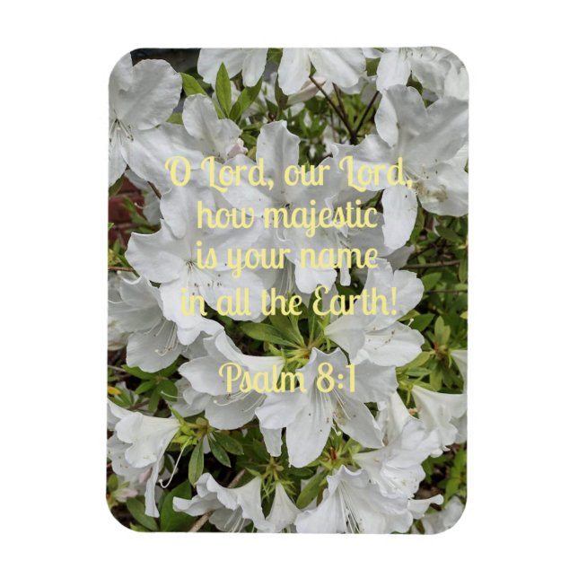 Ímã Salmo 8:1 O Senhor, nosso Senhor, quão majestoso é (Vertical)