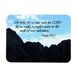 Ímã Salmo 95:1 O vem, vamos cantar para o Senhor