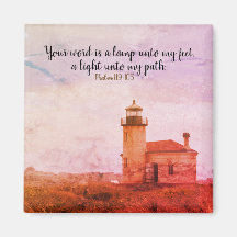 Salmo De Farol Vintage 119:105 Magnet