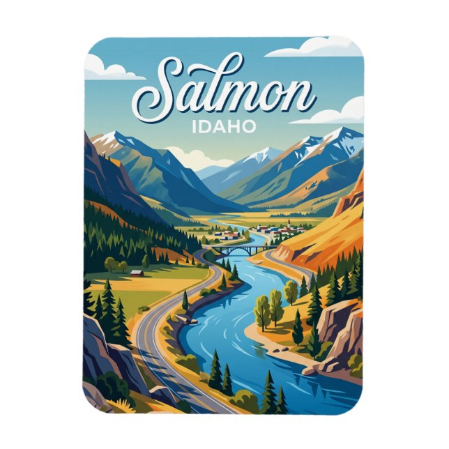 Ímã Salmon River Scenic Byway Idaho (Vertical)