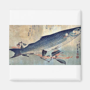 Imã Salmonete listrado Bora por Ando, Hiroshige Ukiyoe