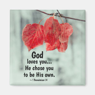 Imã Salónica 1:4 Deus te ama... Ele te escolheu.