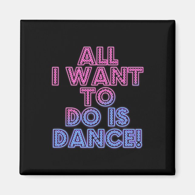 Imã Salsa Dancers Dançando Dançarinos Tudo Que Eu Quer (Frente)