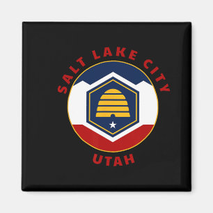 Imã Salt Lake City Utah Novo Ut Bandeira Colmeia Féria