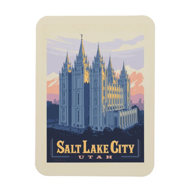 Ímã Salt Lake Temple | Salt Lake City, Utah (Vertical)