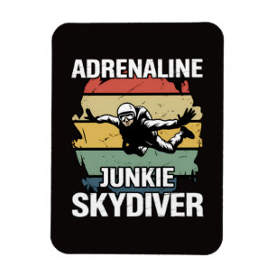 Ímã Saltador de Paraquedas Viciado em Adrenalina