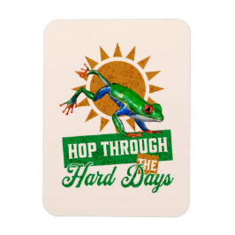 Ímã Salto através do Sapo da árvore amazônica nos Duro