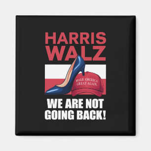 Imã Salto de Kamala Harris Pisando no Chapéu Vermelho 