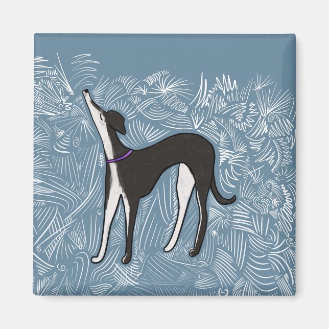 Imã Saluki Greyhound (Frente)