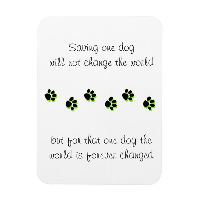 Ímã Salva O Cachorro, Salvando Uma Vida (Vertical)