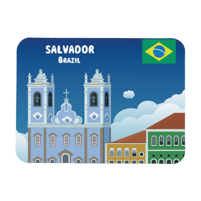 Ímã Salvador Brasil (Horizontal)