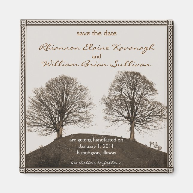 Imã Salvar a data (Frente)