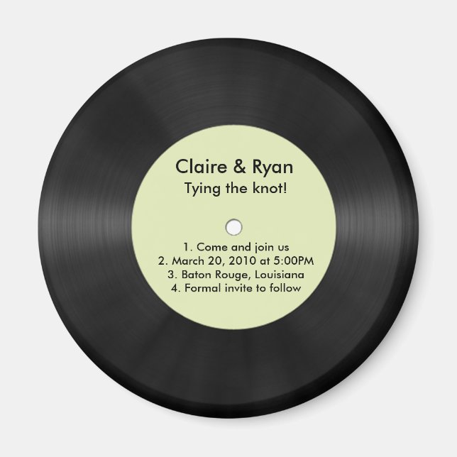 Imã Salvar a data (Frente)