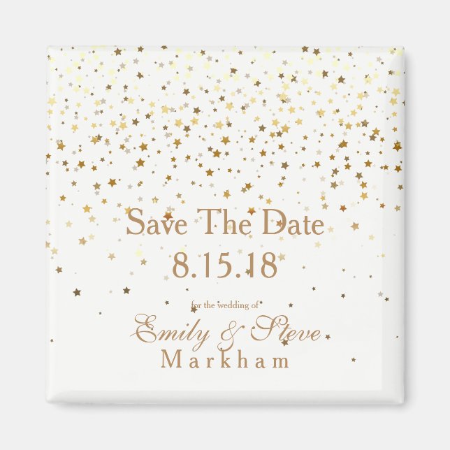 Imã Salvar a data das estrelas de Ouro do Petite - bra (Frente)