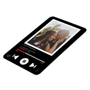 Ímã Salvar a data em que o player de música foi fotogr