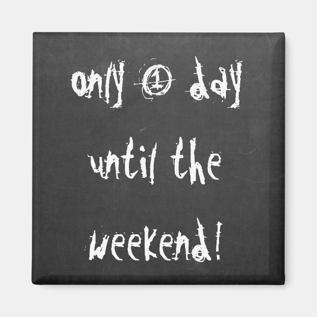 Imã Salvar a Data Engraçado, Fim de Semana, Cota de Co (Frente)