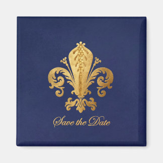 Imã Salvar a data Fleur-de-lis