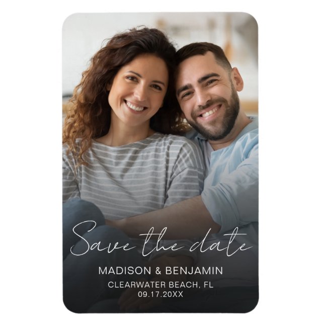 Ímã Salvar a Data Foto Casamento Noivado Personalizado (Vertical)