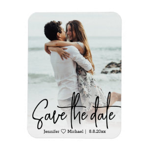 Ímã salvar a data, foto de casamento de na moda