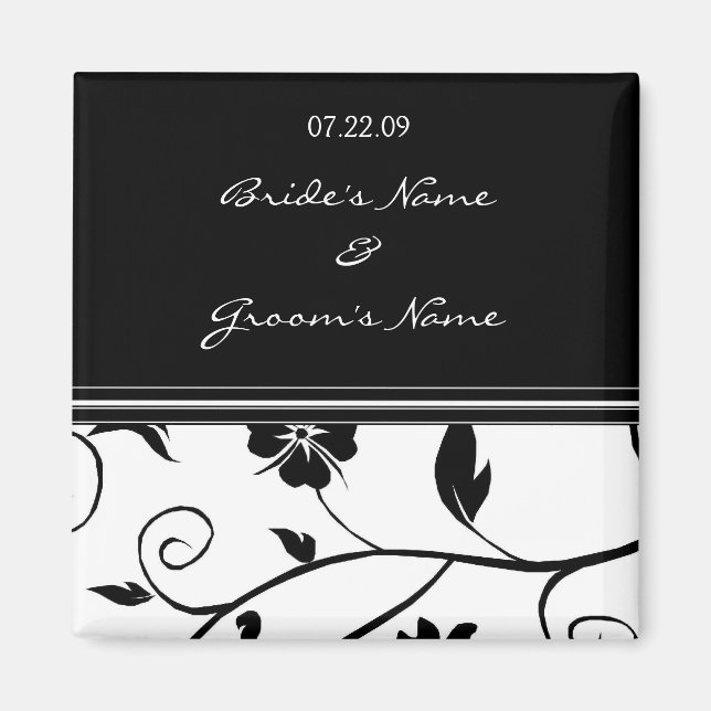 Imã Salvar a data - ímã de casamento (Frente)