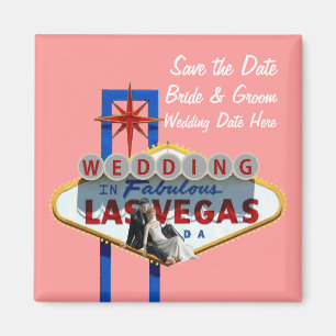 Imã Salvar a data Las Vegas que Wedding o ímã