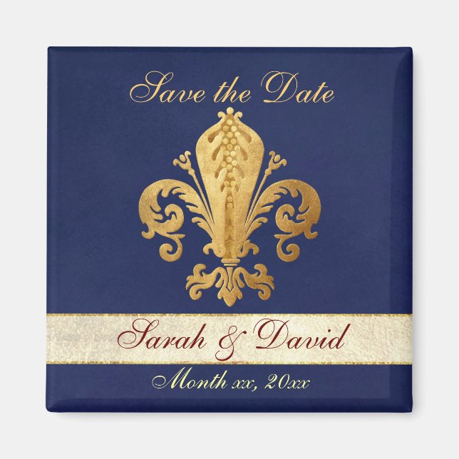 Imã Salvar a data personalizável (Frente)