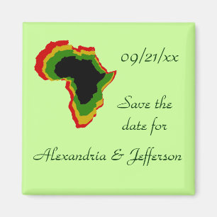 Imã "Salvar as cores Pan Africanos da data" -