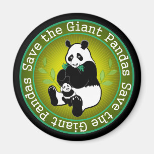 Imã Salvar as pandas gigantes