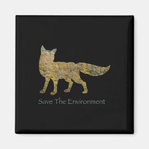 Imã Salvar o ambiente Fox Silhouette