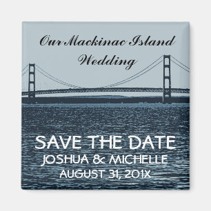 Imã Salvar o casamento da ilha de Mackinac da data