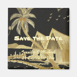 Imã Salvar o casamento tropical do destino da data