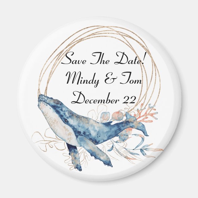 Imã Salvar o ímã costeiro de data (Frente)