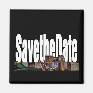 Imã Salvar o ímã da tira de Las Vegas da data