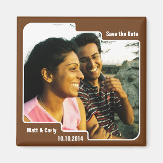 Imã Salvar o ímã marrom de escala de data