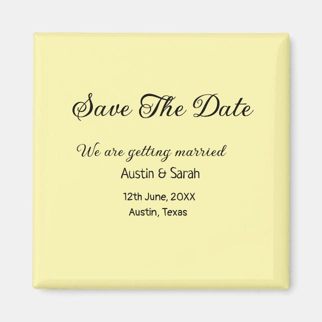 Imã Salvar o texto moderno do site de casamento QR da  (Frente)