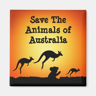 Imã Salvar os animais da Austrália