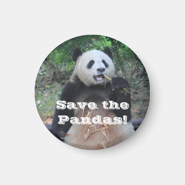 Imã Salvar os Ímãs dos Pandas Gigantes (Frente)