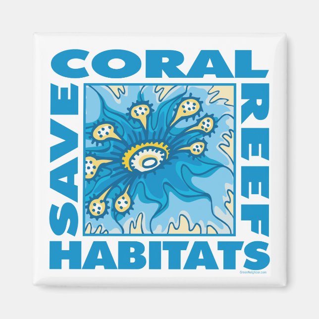 Imã Salvar recifes de coral (Frente)