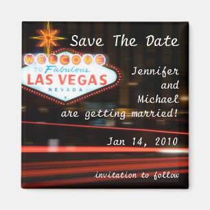 Imã Salvar Wedding de Las Vegas do destino da data